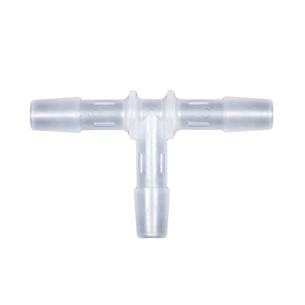 Cole Parmer Hose Barb Fitting, Tee Union, Polypropylene, Cleanroom, 3/8in ID; 10PK T0-6PP-QC - main